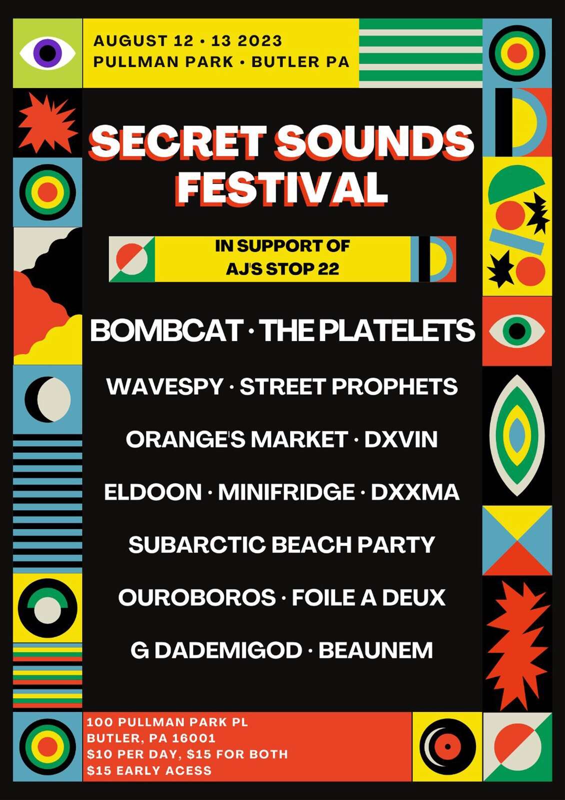 Secret Sounds Festival Flyer