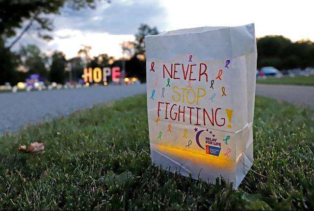 LIGHTS OF HOPE Luminarias shine on cancer survivors, victims ...