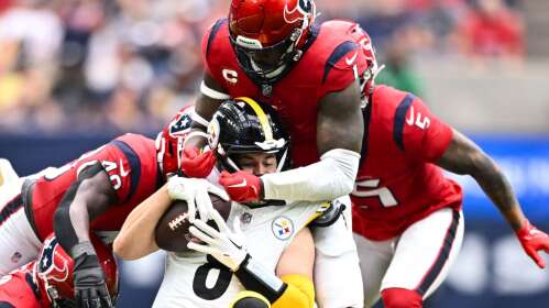 Stroud throws for 306 yards, two TDs to lead Texans over Steelers 30-6;  Pickett leaves with injury