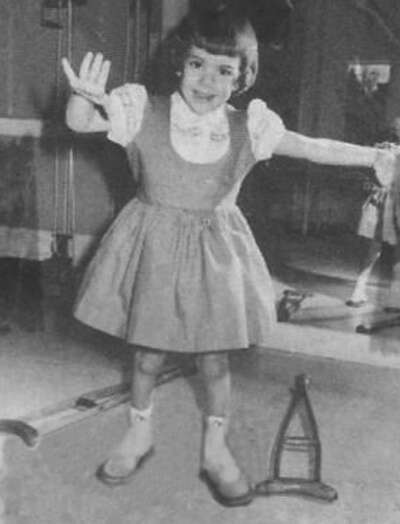 Diana Garmen in 1962 at age 3