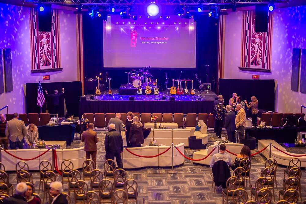 Guests attend a private event at the newly renovated Penn Theater