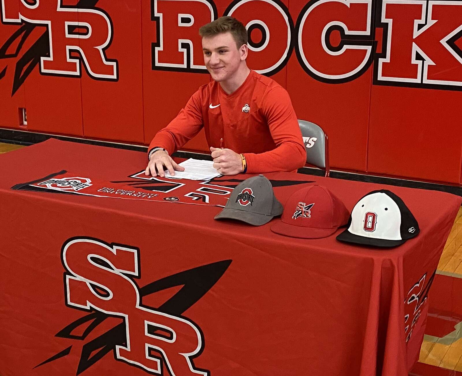 Slippery Rock High School senior and baseball standout Sal Mineo signs his letter of intent