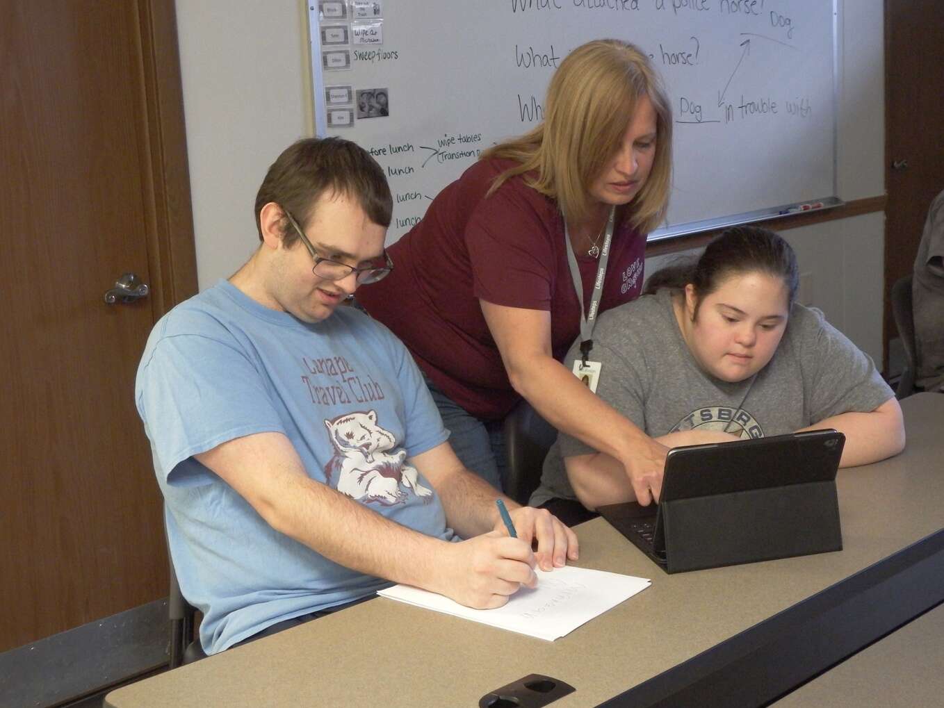 Individuals at the Adult Training Facility