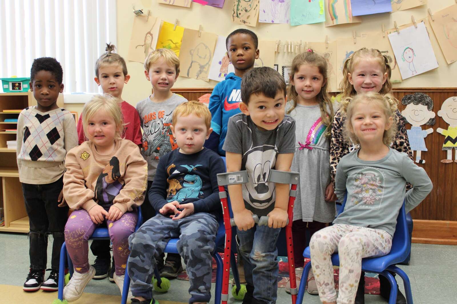 Smiling faces of children attending a class at Lifesteps