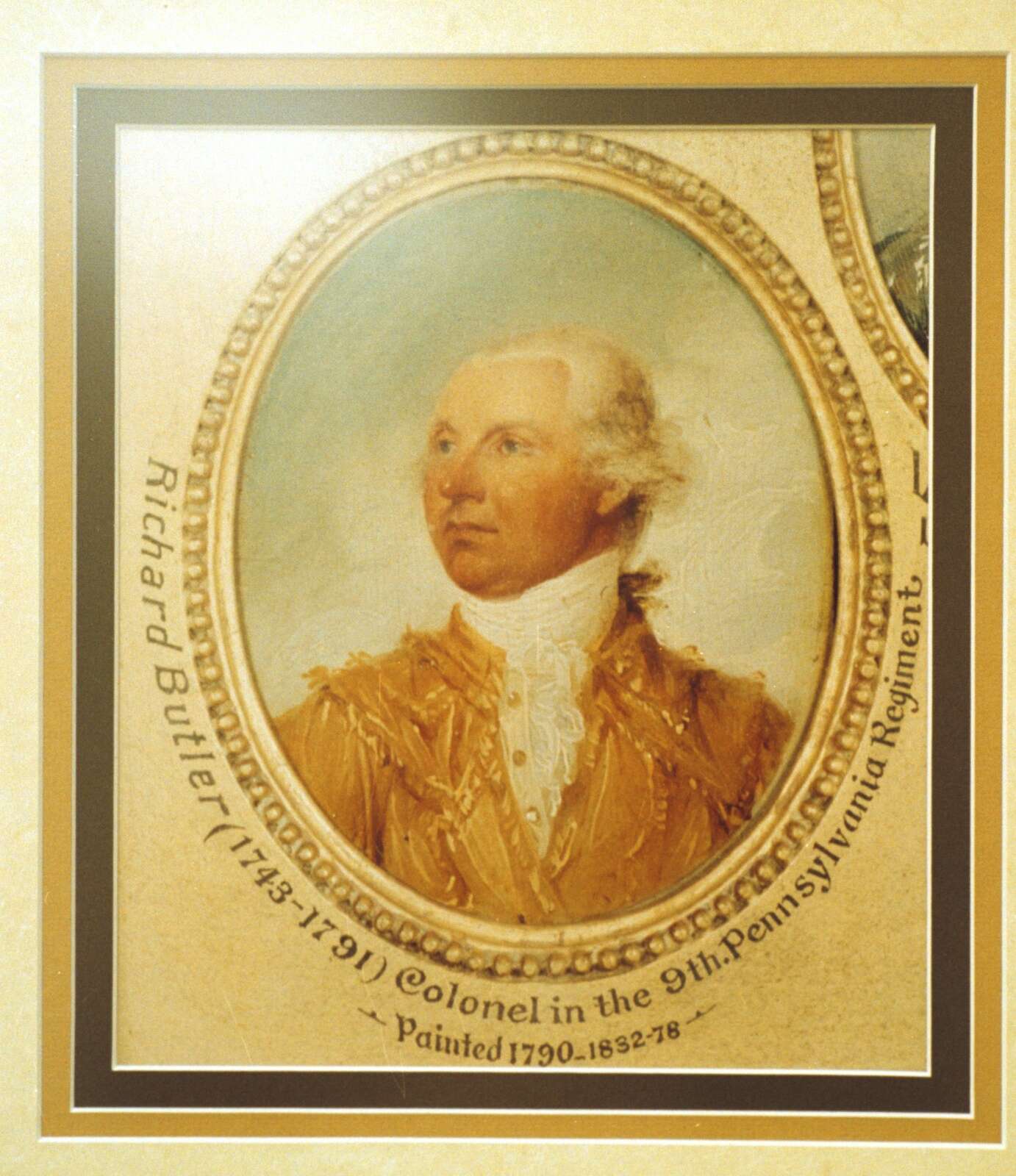 A print of a portrait of Gen. Richard Butler