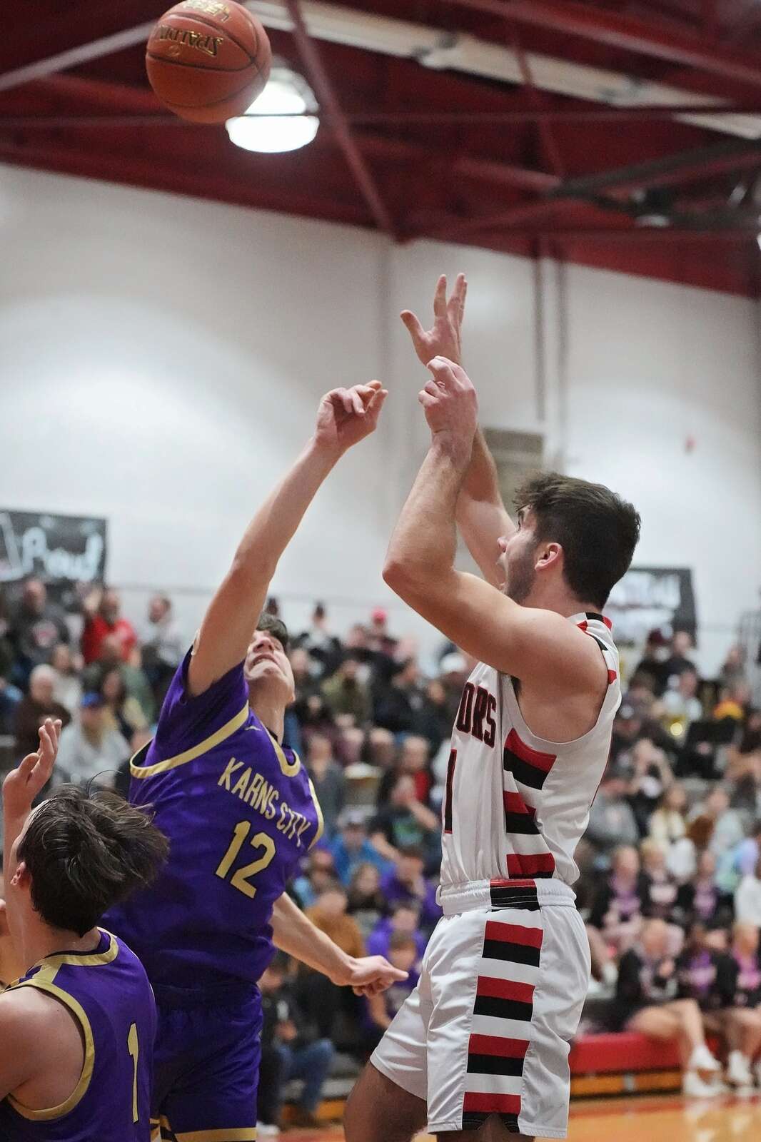 Moniteau's Landon Kelly sinks one for the Warriors