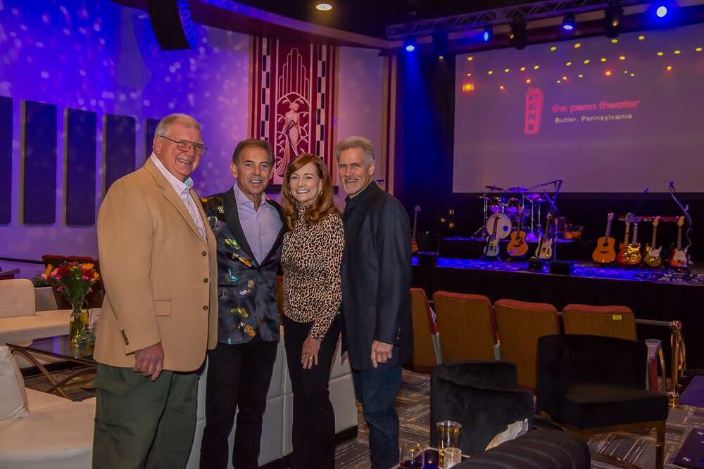 Steve Pelusi, Lewis Russell, Lou Lan and Mike Engert attended the private event celebrating the revitalization of the Penn Theater