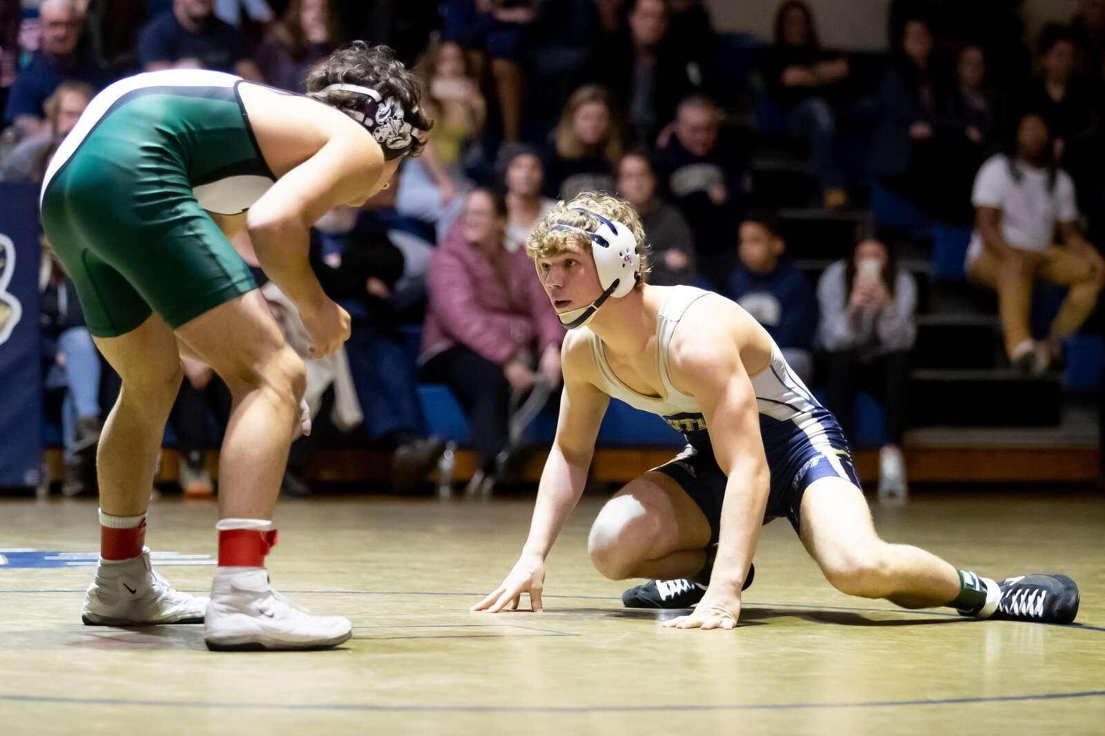 Butler’s Ira Stiefel seeks out the low-angle against Pine-Richland’s Robert Hoy